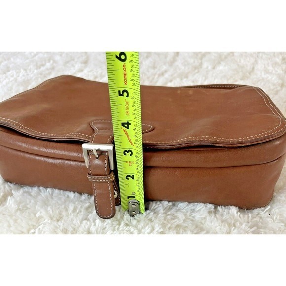 Hobo International Saddle Bag Messenger Brown Leather Shoulder Satchel Purse - Picture 3 of 16